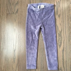 Janie and Jack light purple corduroy legging